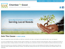 Tablet Screenshot of chamberforgood.com